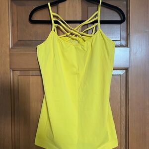 Yellow Strappy Tank Size 1X/2X